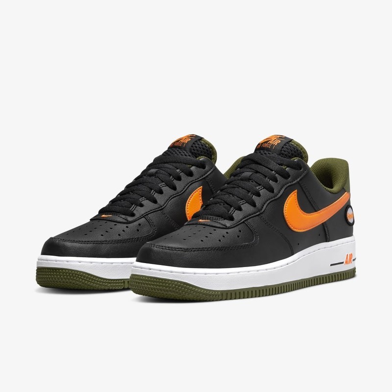 nike air force 1 low hoops black university gold